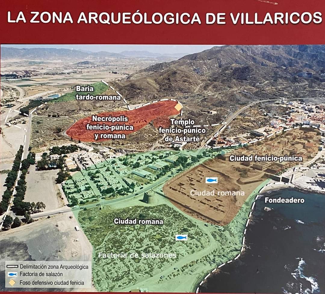Descripción de la zona arqueológica de Baria, Villaricos