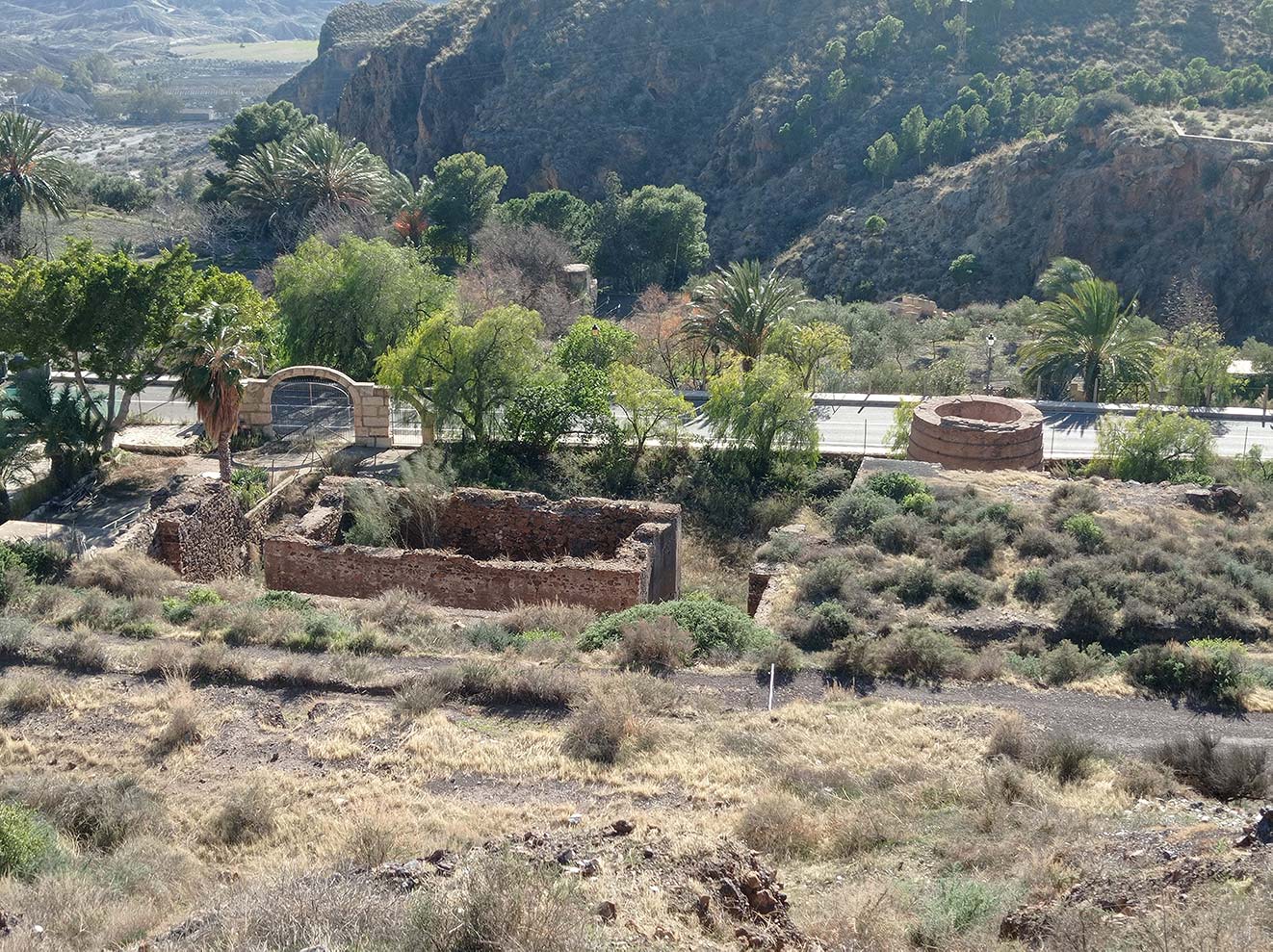 Restos de los antiguos baños y viviendas de Sierra Alhamilla de origen romano y árabe, Pechina