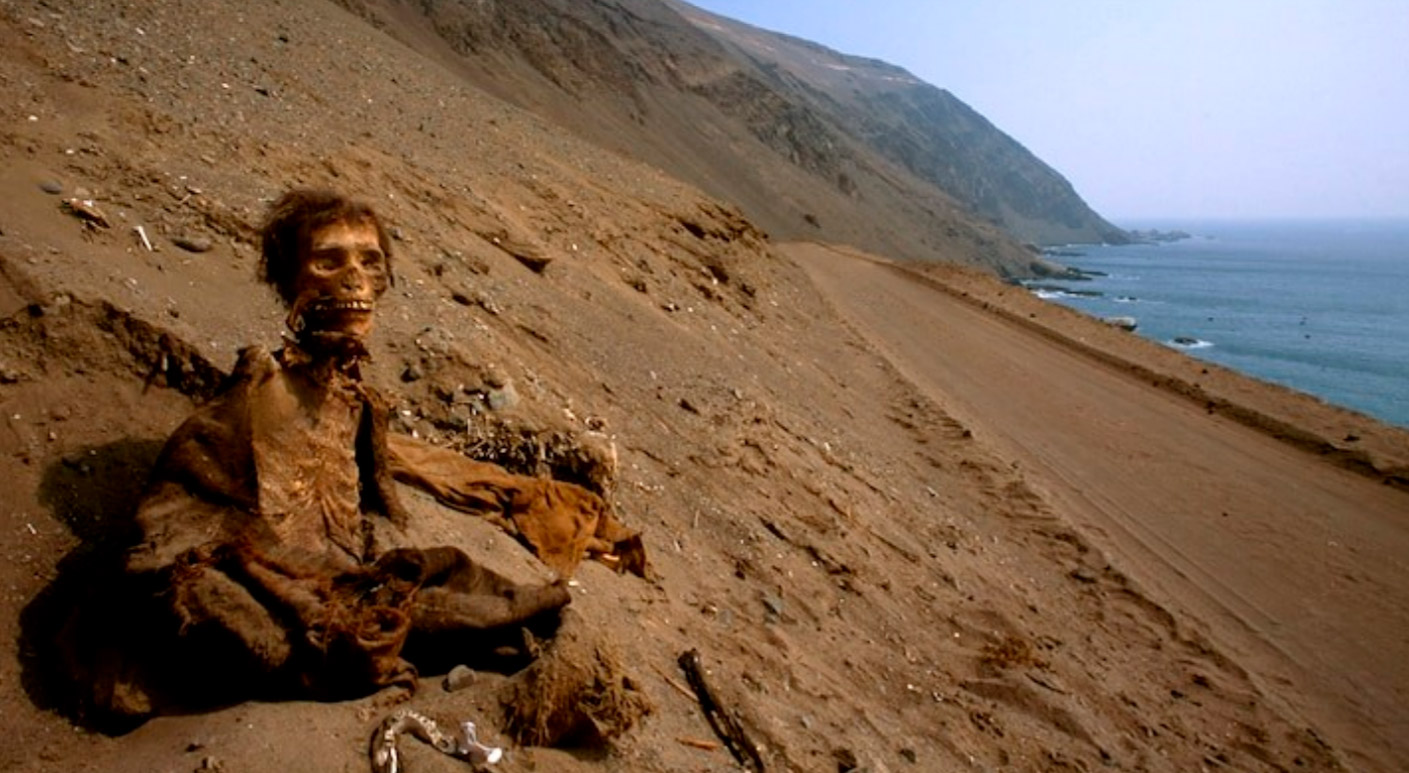 Momia de Chinchorro. Foto, por cortesía de Martha Saxton, National Geographic, 2021 / atlantisng.com