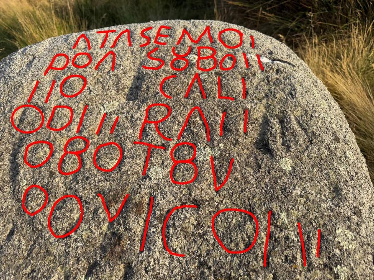 Interpretación de los signos sobre la imagen original. Parte superior - Georgeos Díaz-Montexano Interpretación de los signos sobre la imagen original. Parte superior - Georgeos Díaz-Montexano