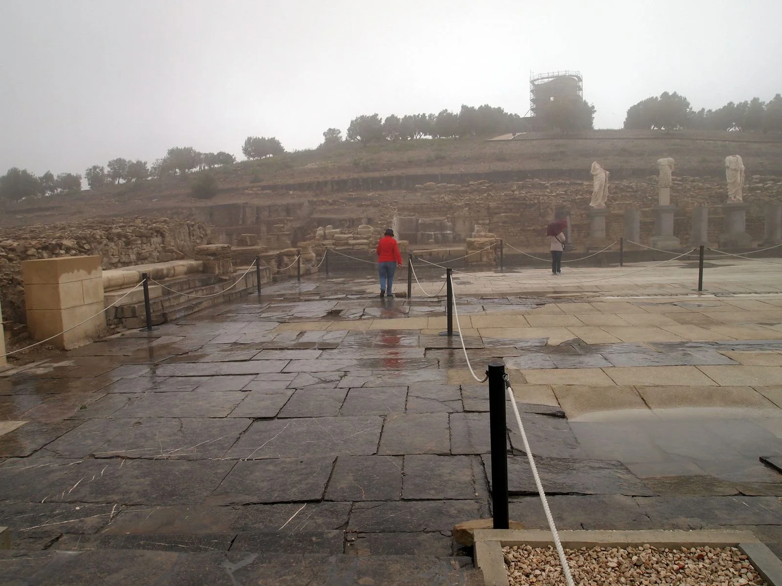 Restos del foro romano de Torreparedones
