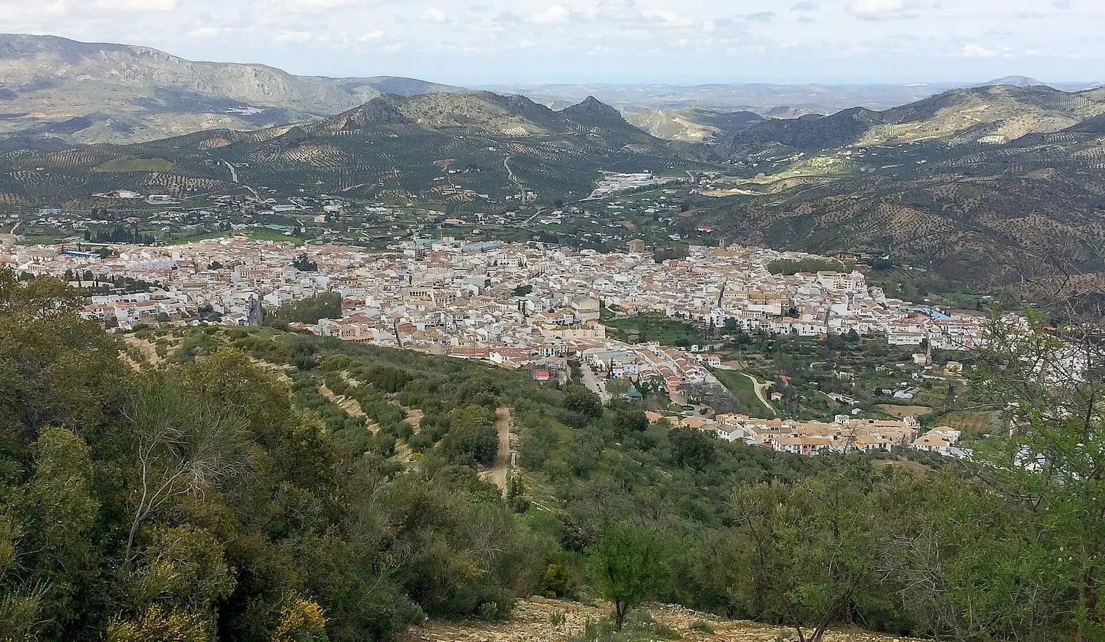 Panorámica de Priego de Córdoba, municipio donde se sitúa Zamoranos