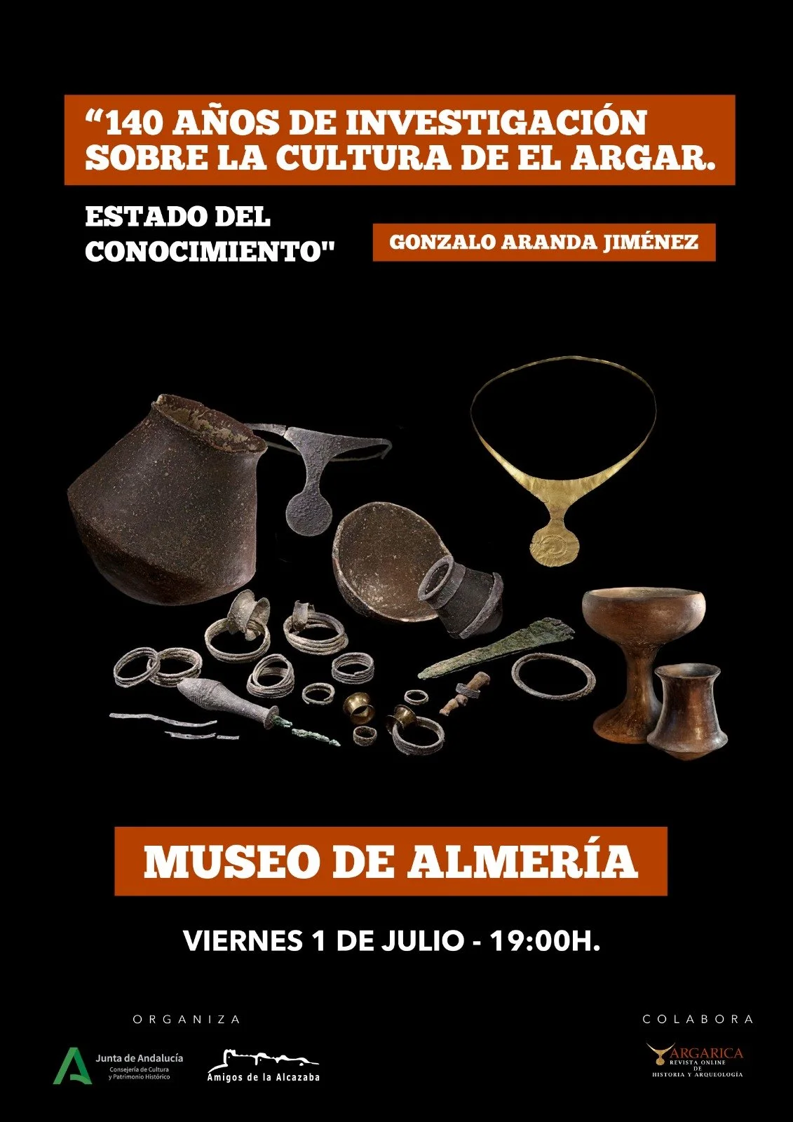Conferencia 140 años de investigación sobre la cultura de el Argar, estado del conocimiento