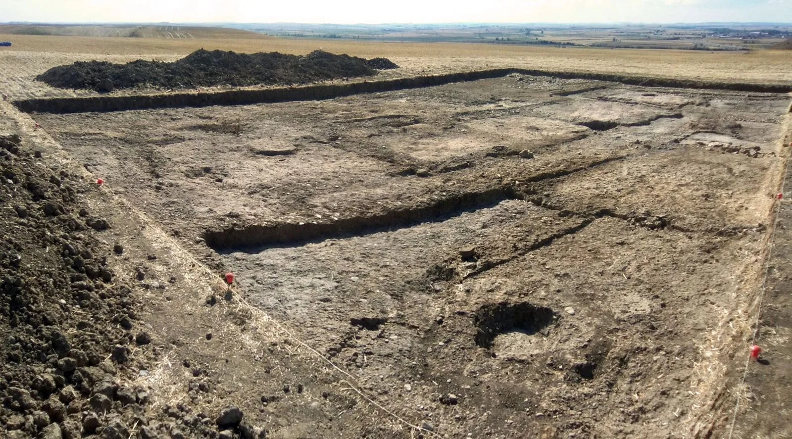 Vista del yacimiento arqueológico de Dessobriga en Osorno
