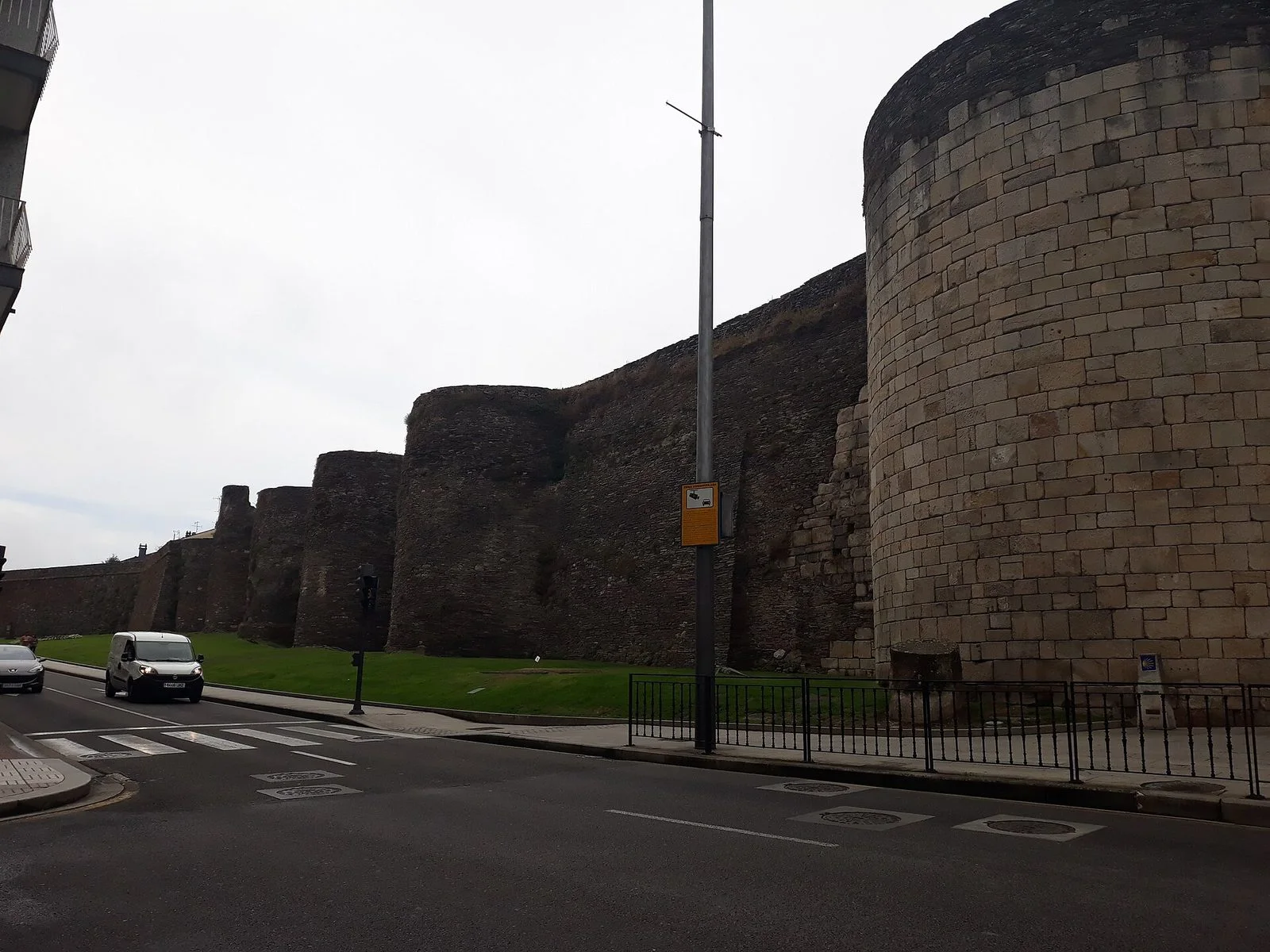 Muralla romana de Lugo, en el centro histórico de la ciudad