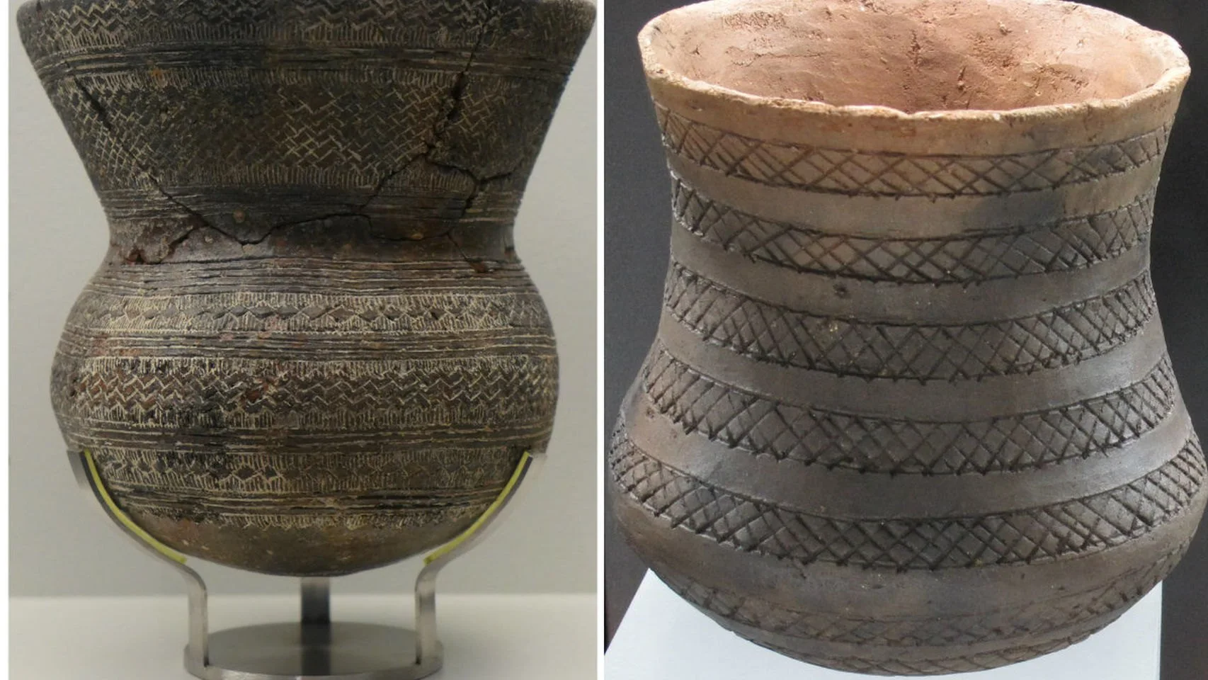 Vasos campaniformes de Los Millares. Museo de Almería