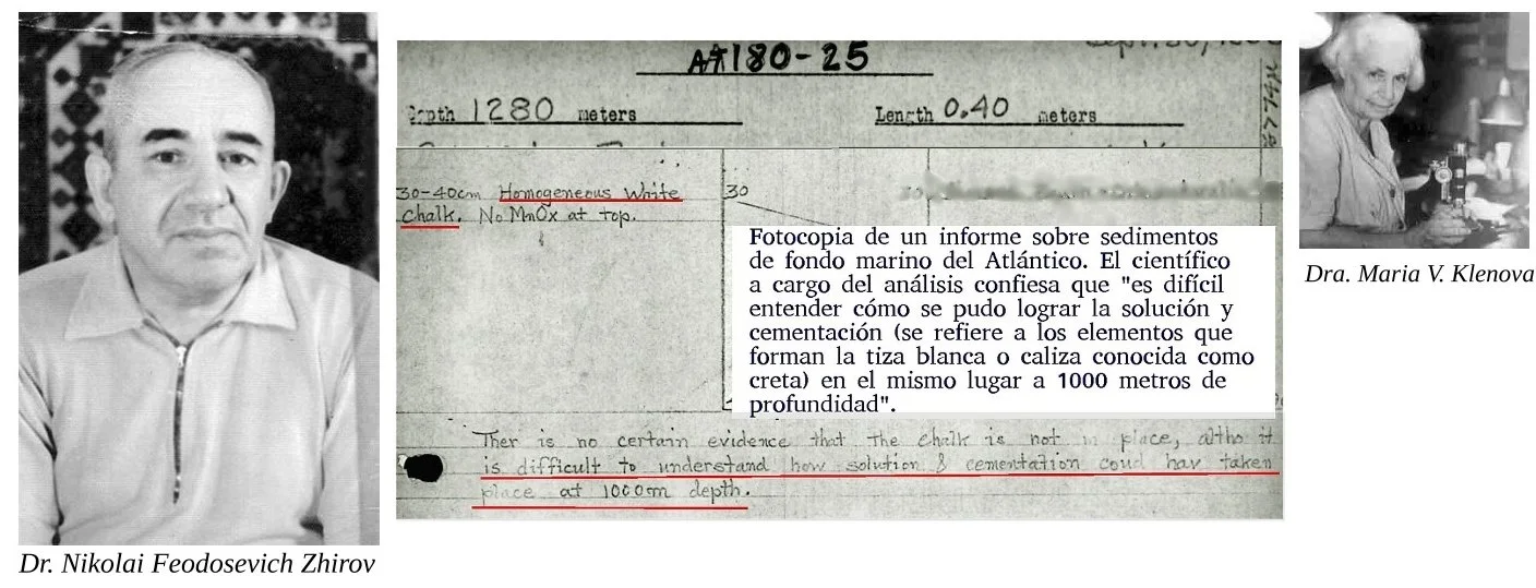 Científicos rusos que estudiaron la geología submarina atlántica - Cortesía de Georgeos Díaz-Montexano