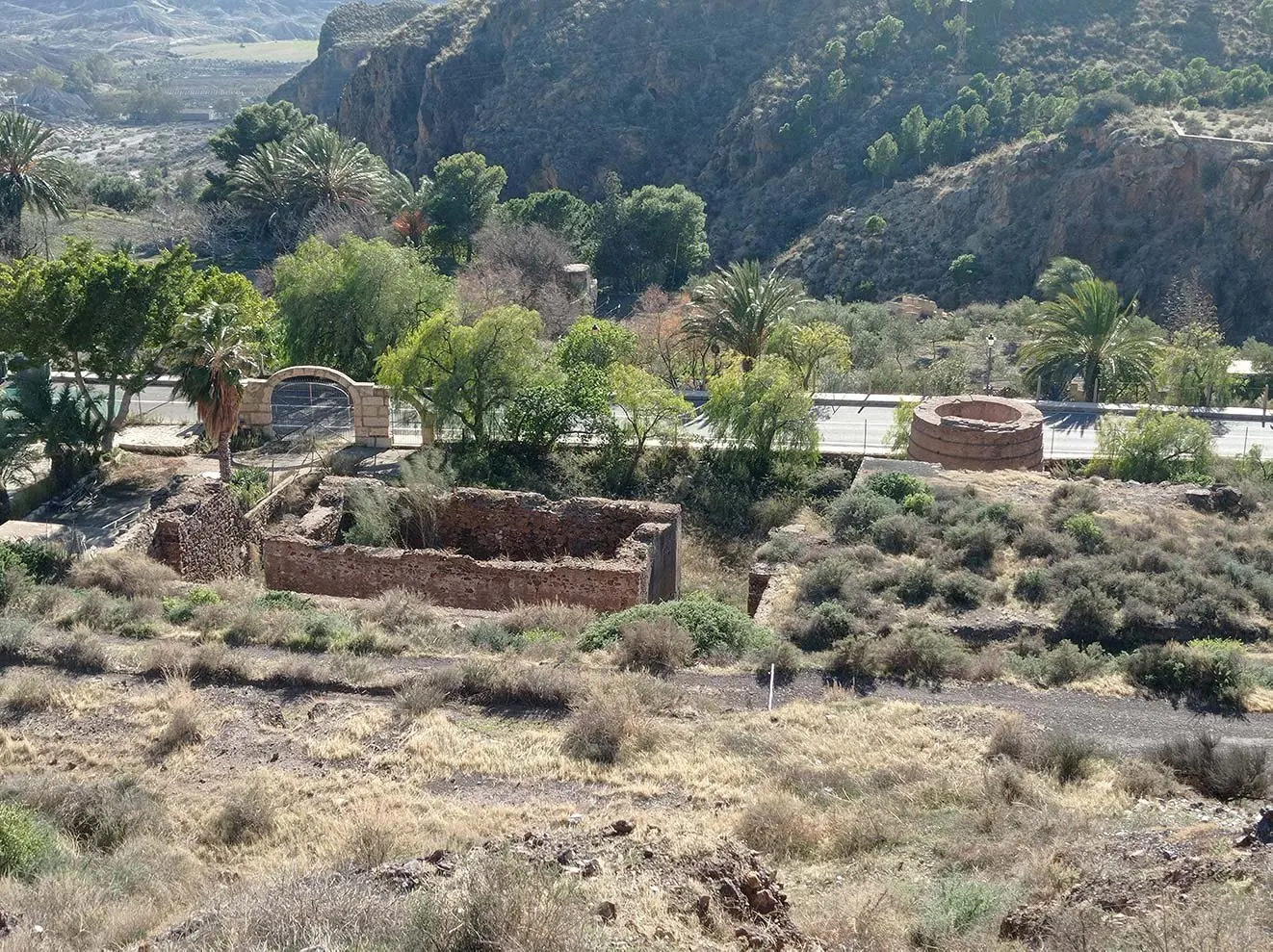 Restos de los antiguos baños y viviendas de Sierra Alhamilla de origen romano y árabe, Pechina