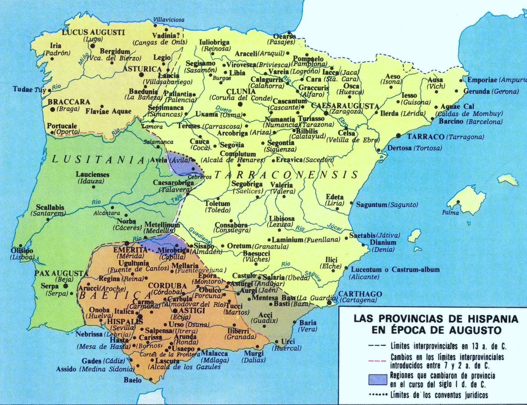 Con Augusto la Hispania Ulterior se desgajó, en el 13 a.C., en dos provincias, la Baética, con capital en Corduba, y la Lusitania, con capital en Emerita Augusta,  y se creó una nueva unidad administrativa, los "conventus iuridici", ámbito de administración de justicia. Parte de la Andalucía oriental, incluida Urci, pasó de la Baética a la Tarraconensis. Fuente: blog.educastur.es/maremagnum