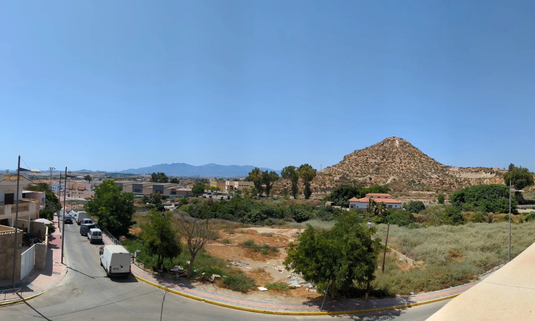 Cerro del Espíritu Santo de Vera, donde se conserva el yacimiento de Bayra