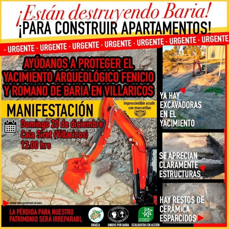 Manifestación por Baria