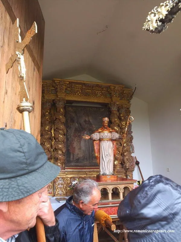 Imagen de varón apostólico San Indalecio conservada en el monasterio de San Juan de la peña, Jaca, Huesca donde según la tradición fueron trasladados sus restos en el siglo XI desde Urci, Pechina