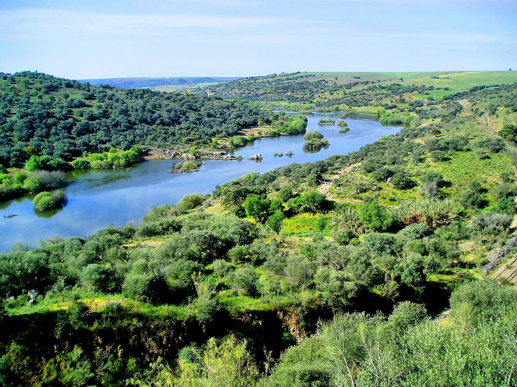 Río Guadiana en el entorno de Serpa
