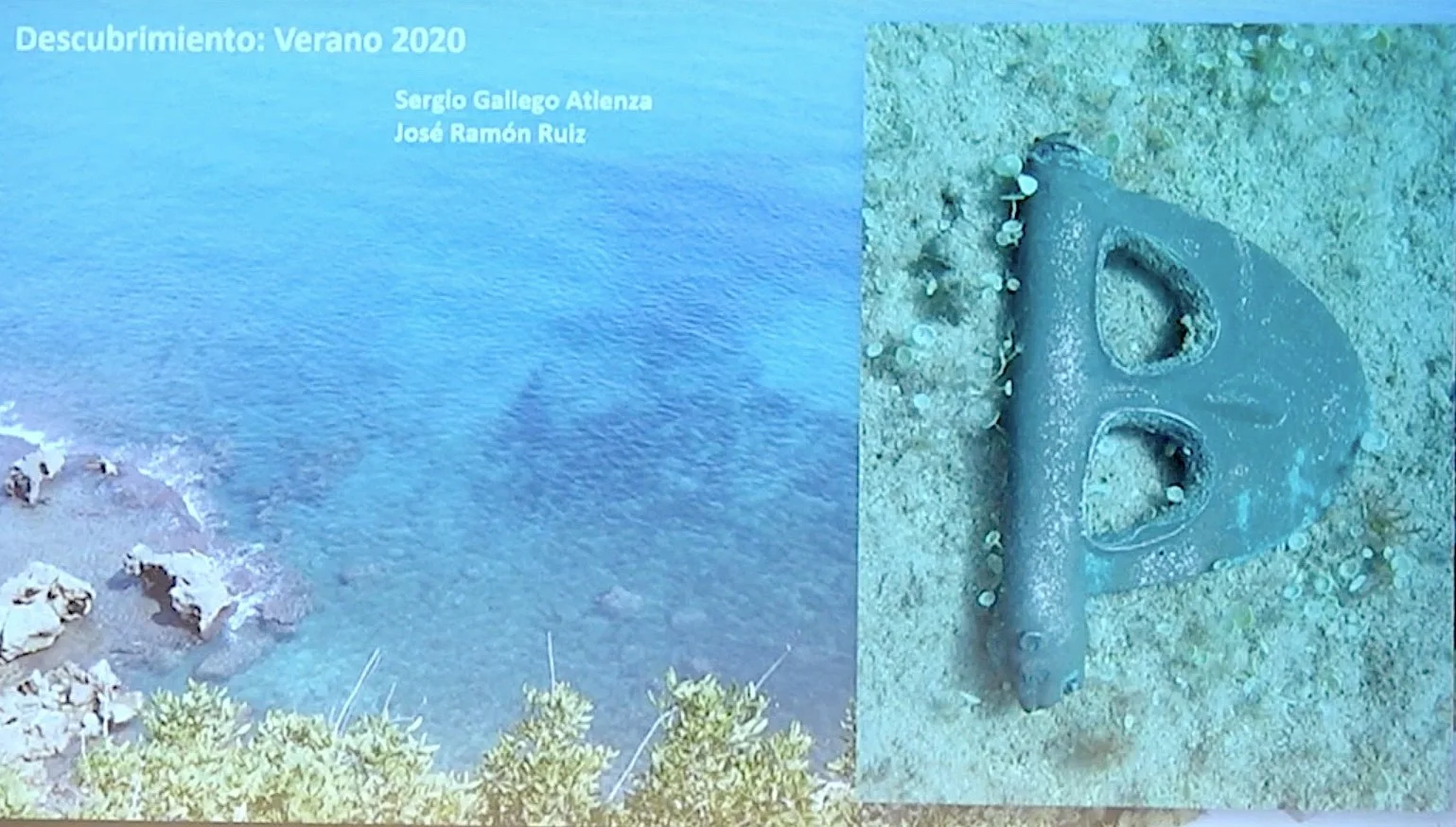 Vista de la cala donde se llevó a cabo el descubrimiento en 2020 - lamarinaplaza.com