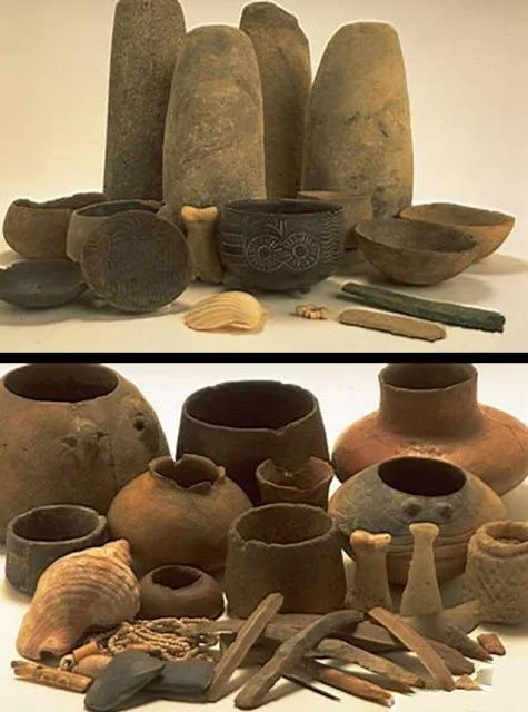 Ajuar de las tumbas nº 15 y nº 40, Los Millares - MAN